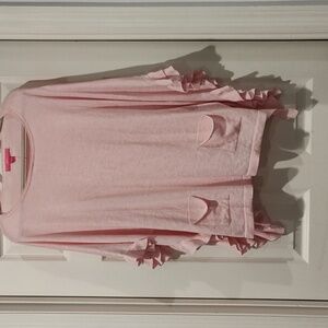 Lily Pulitzer poncho sweater Pink Ruffle